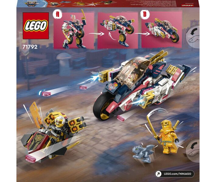 Конструктор Lego Ninjago Перегоновий робобайк-трансформер Сори (71792) фото №2