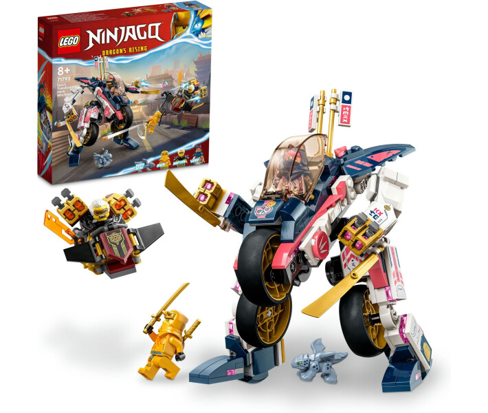 Конструктор Lego Ninjago Перегоновий робобайк-трансформер Сори (71792) фото №6
