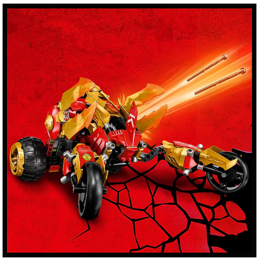 Конструктор Lego Ninjago Рейдер Золотого дракона Кая (71773) фото №8