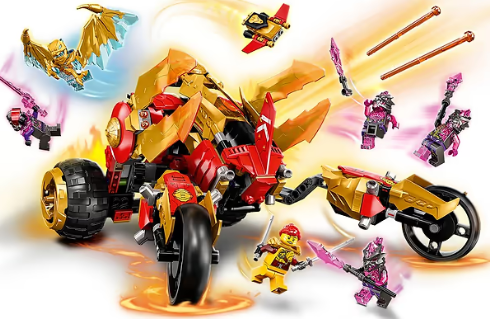 Конструктор Lego Ninjago Рейдер Золотого дракона Кая (71773) фото №4
