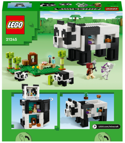 Конструктор Lego Minecraft Помешкання панди (21245)