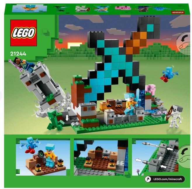 Конструктор Lego Minecraft Форпост із мечем (212440)