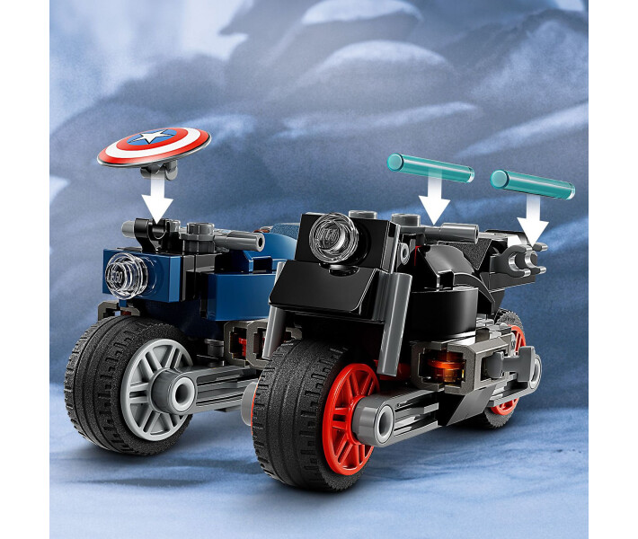 Конструктор Lego Marvel Мотоцикли Чорної Вдови й Капітана Америка (76260) фото №3