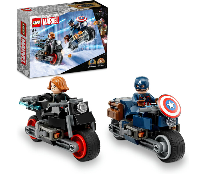 Конструктор Lego Marvel Мотоцикли Чорної Вдови й Капітана Америка (76260) фото №4