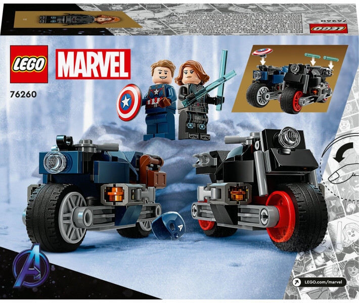 Конструктор Lego Marvel Мотоцикли Чорної Вдови й Капітана Америка (76260) фото №2