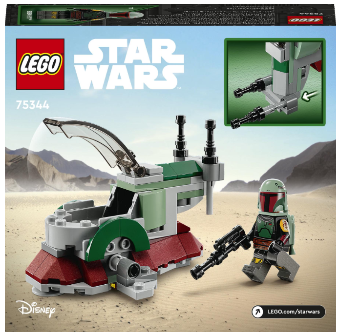 Конструктор Lego Star Wars TM Мікровинищувач зореліт Боба Фетта (75344) фото №2