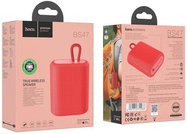 Портативна колонка Hoco BS47 Uno sports BT speaker Red фото №2
