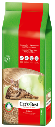 Наповнювач для туалету Cats Best Original Дерев'яний комкувальний 17.2 кг (40 л) (4002973213094)