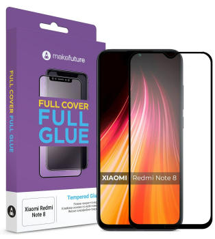 Защитное стекло MakeFuture Xiaomi Redmi Note 8 Full Cover Full Glue (MGF-XRN8)