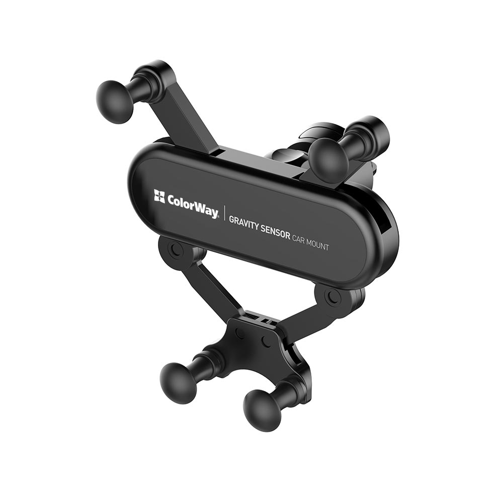 Автодержатель Colorway для телефона CW-CHG11-BK Gravity Sensor Holder Black фото №6
