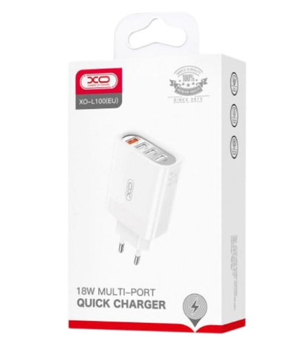 МЗП XO L100 36W (18W/1USB   2.4A/3 USB)   Type-C фото №3