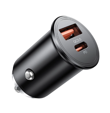 АЗП XO CC43 1 USB QC 3.0   1 Type-C PD (45W) Black