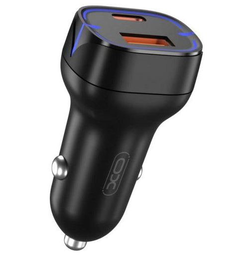 АЗУ XO CC37 1 USB QC 3.0   Type-C PD (20W) Black фото №2