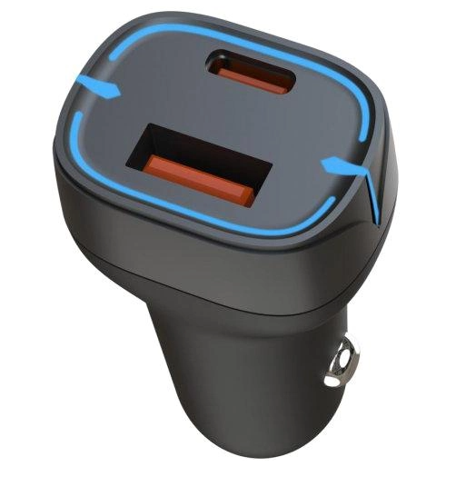 АЗУ XO CC37 1 USB QC 3.0   Type-C PD (20W) Black