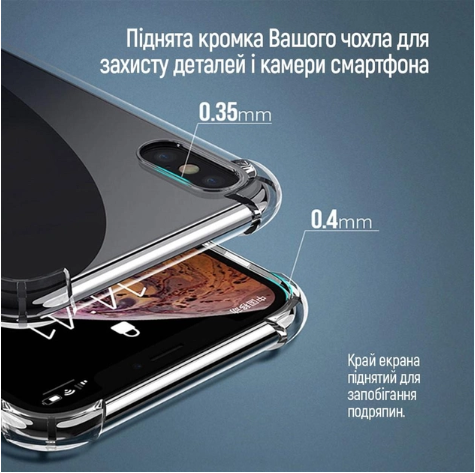 Чехол для телефона Colorway TPU AntiShock Xiaomi Redmi 12 Clear (CW-CTASXR12) фото №2