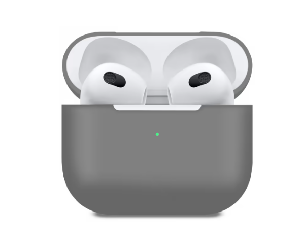 Чохол для навушників MakeFuture Apple AirPods 3 Silicone Gray (MCL-AA3GR)