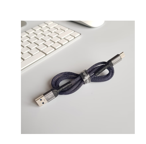 MAKE USB to Type-C 3A 1м Denim Grey (MCB-CD10GR) фото №2