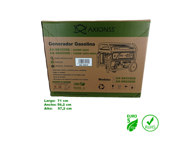 Генератор Axionss AX-SK5500E фото №12