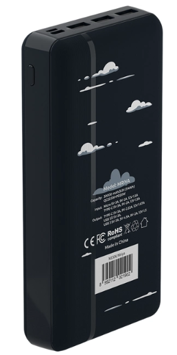 Мобільна батарея Mibrand Mriya 30000mAh 20W Black фото №3