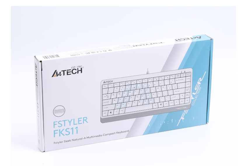 Клавиатура A4Tech FKS11 USB White фото №5