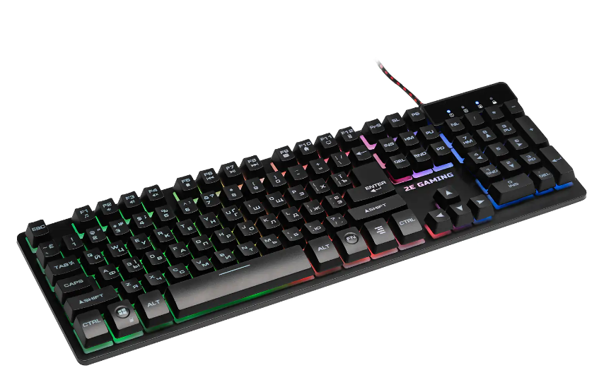 Клавіатура 2E GAMING KG280 LED USB Black UKR фото №2