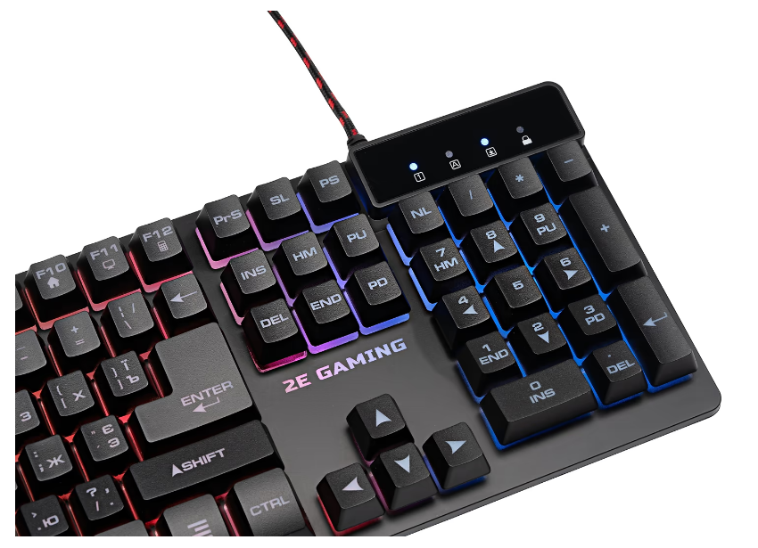 Клавіатура 2E GAMING KG280 LED USB Black UKR фото №3