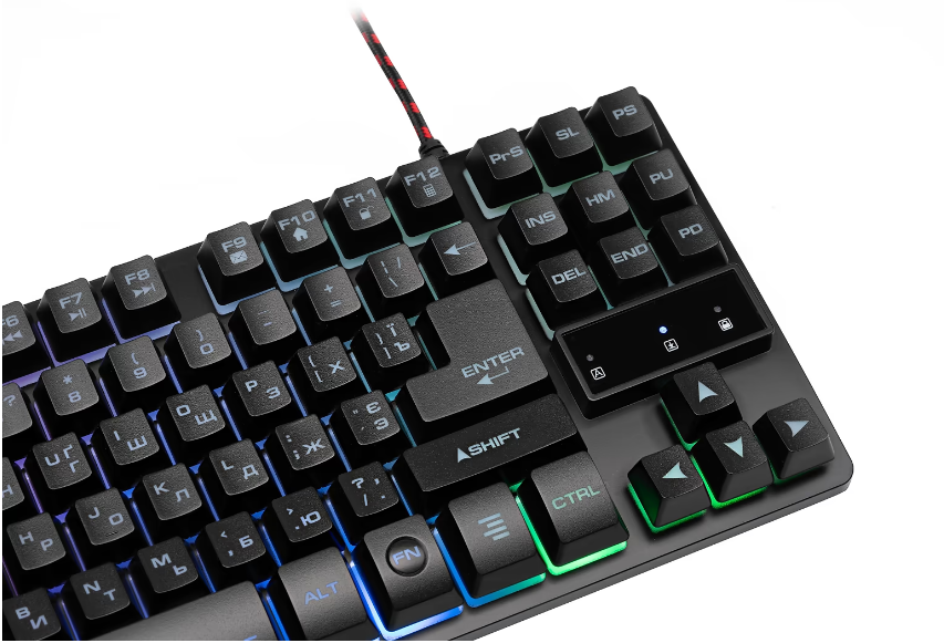 Клавиатура 2E GAMING KG290 87 keys LED USB Black UKR фото №3