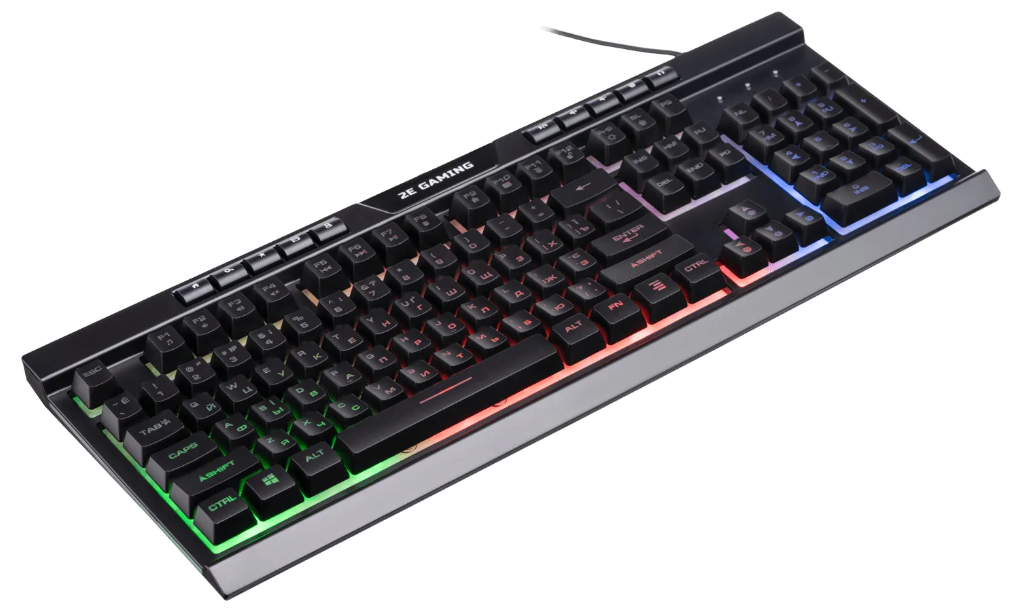 Клавиатура 2E GAMING KG300 LED USB Black UKR фото №2