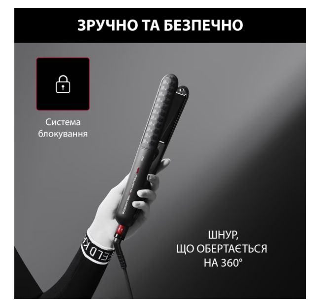 Щипці для вирівнювання волосся Rowenta SF323LF0 фото №6