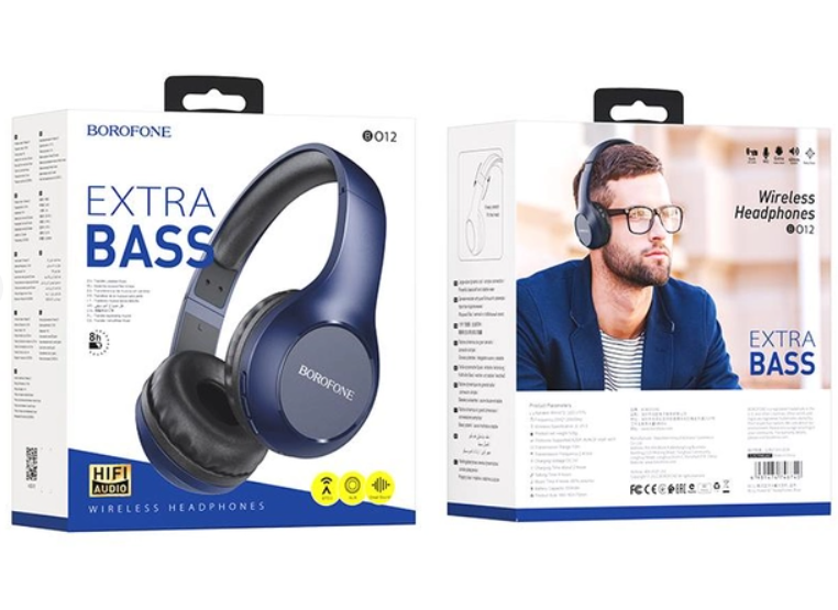 Наушники Borofone BO12 Power BT headset Blue фото №3