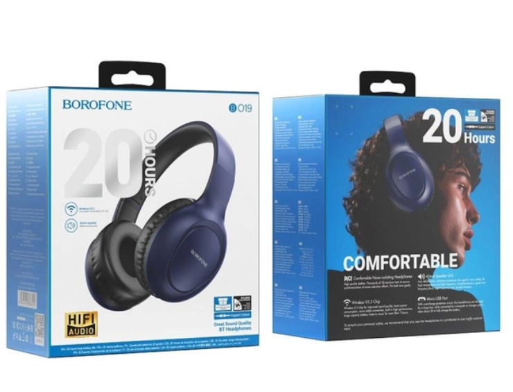 Наушники Borofone BO19 Musique BT headphones Blue фото №2