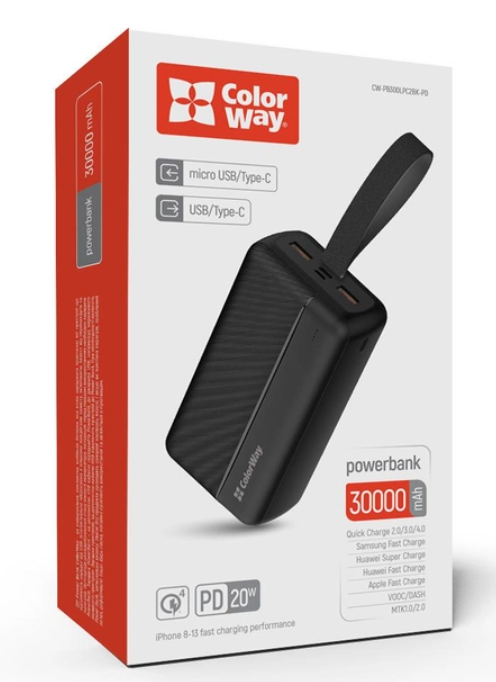 Мобильная батарея Colorway CW-PB300LPC2BK-PD фото №5