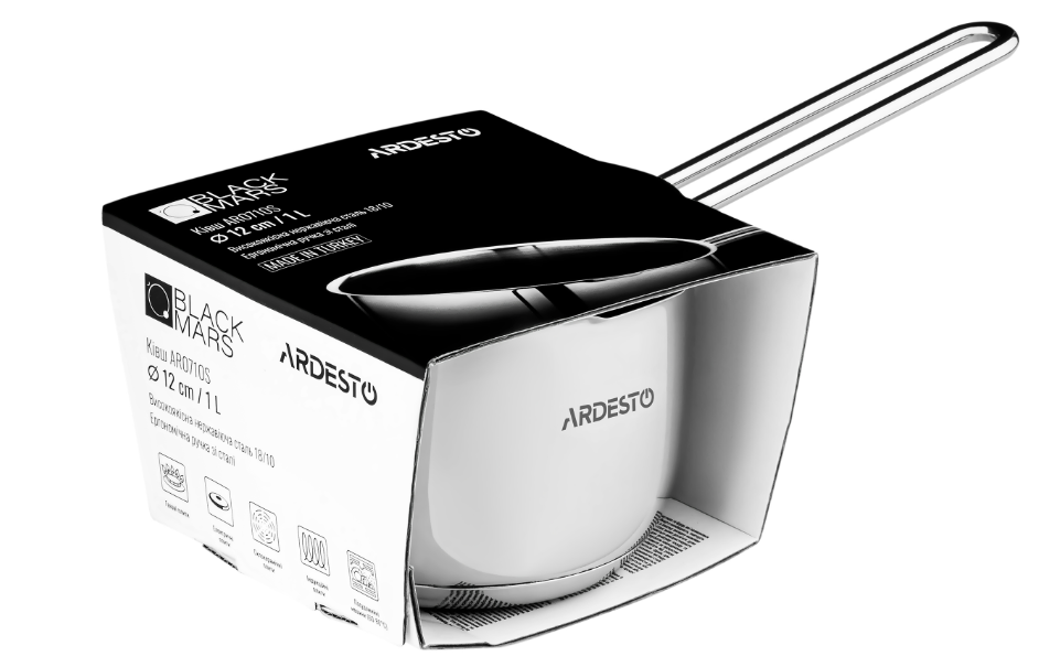Ковш Ardesto BLACK MARS AR0710S 1 л фото №4