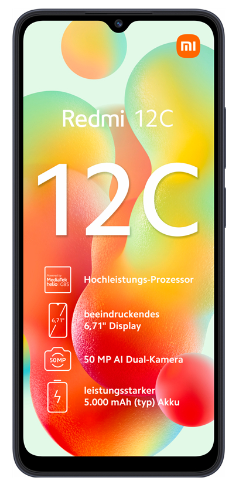 Смартфон Xiaomi Redmi 12C 4/128GB Ocean Blue (Global Version) фото №2