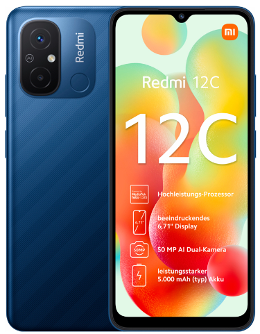 Смартфон Xiaomi Redmi 12C 4/128GB Ocean Blue (Global Version)