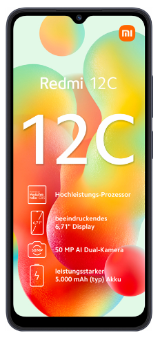 Смартфон Xiaomi Redmi 12C 3/64GB Graphite Gray (Global Version) фото №2