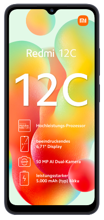Смартфон Xiaomi Redmi 12C 6/128GB Graphite Gray (no NFC) (Global Version) фото №2