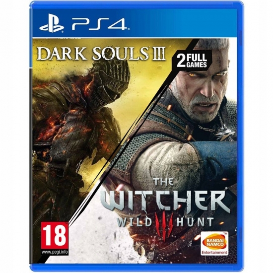 Диск GamesSoftware PS4 Dark Souls 3 / The Witcher 3 Wild Hunt, BD диск
