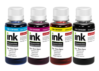 Чернила для принтера Colorway комплект Canon GI-490 PIXMA G1400/G2400/G3400 (4х100мл) BK/С/M/Y