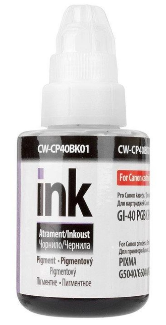 Чернила для принтера Colorway Canon GI-40 PIXMA GM2040/G5040/G604 135мл (Pigment) Black