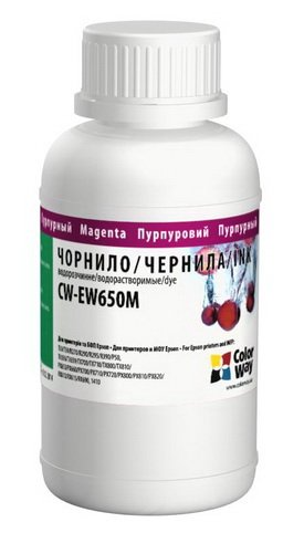 Чорнила для принтера Colorway Epson TX650 200мл Magenta EW650M