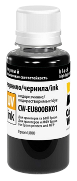 Чорнила для принтера Colorway Epson UV L800 100мл Black EU800BK