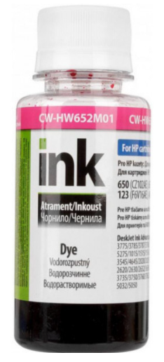 Чорнила для принтера Colorway HP 650/652/123 100мл Magenta HW652M