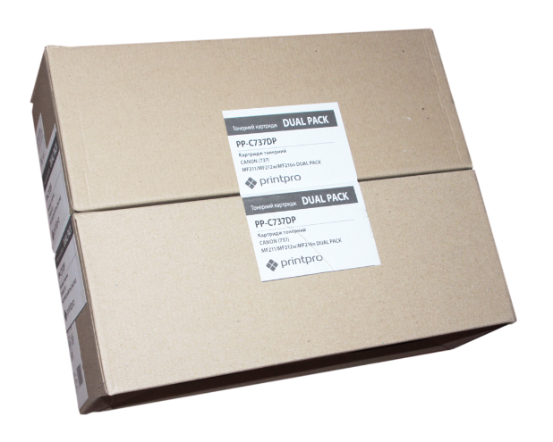 Картридж Print Pro CANON (737) MF211/MF212w/MF216n DUAL PAC фото №2