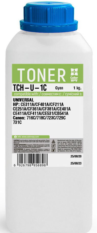 Тонер Colorway Тонер ColorWay Samsung Universal color Cyan (1kg