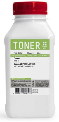 Тонер Colorway Canon LBP-650/MF-730 (90g) Magenta TCC-650M