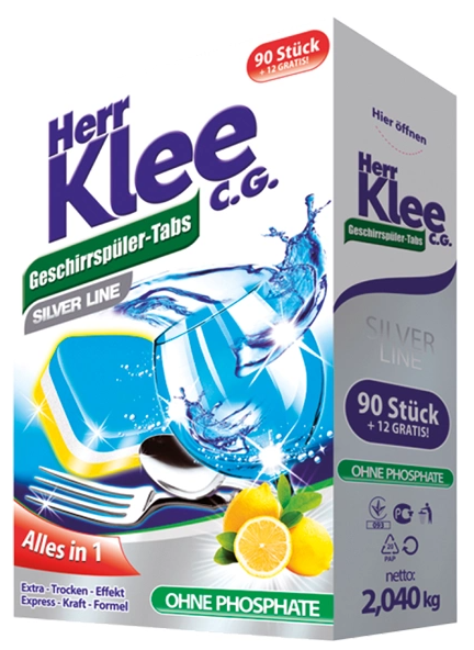 Таблетки для посудомийної машини Klee Таблетки д/посудомийних машин 102 шт