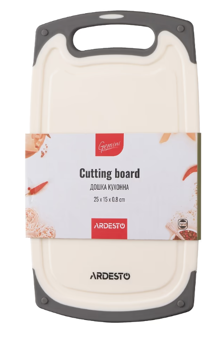Доска кухонная Ardesto Gemini 25x15x0.8 см (AR1425BG) фото №4