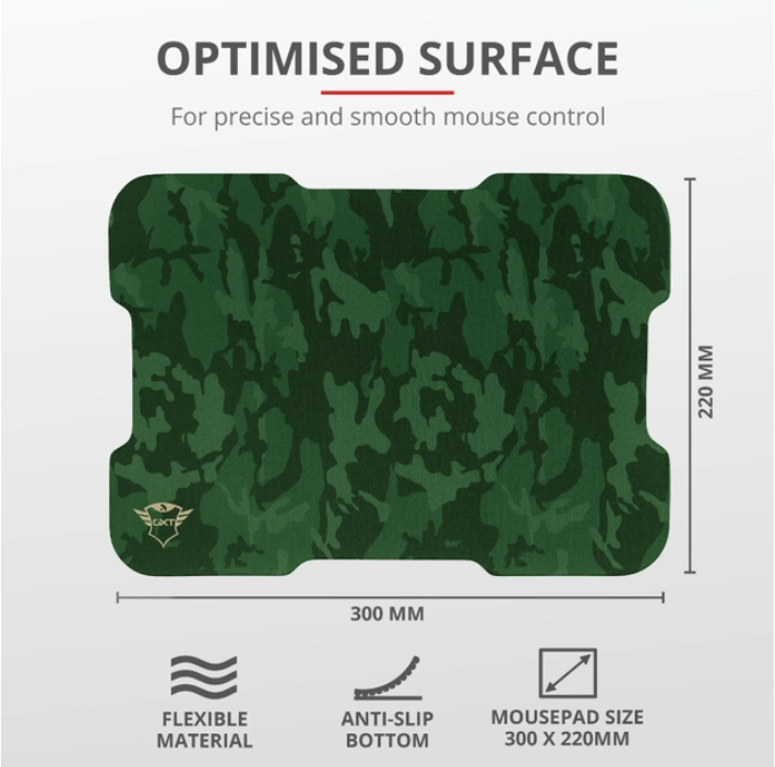 Комп'ютерна миша Trust   килимок GXT781 RIXA CAMO, USB-A (23611) фото №3