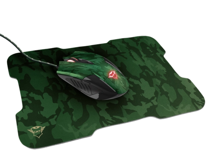 Комп'ютерна миша Trust   килимок GXT781 RIXA CAMO, USB-A (23611)
